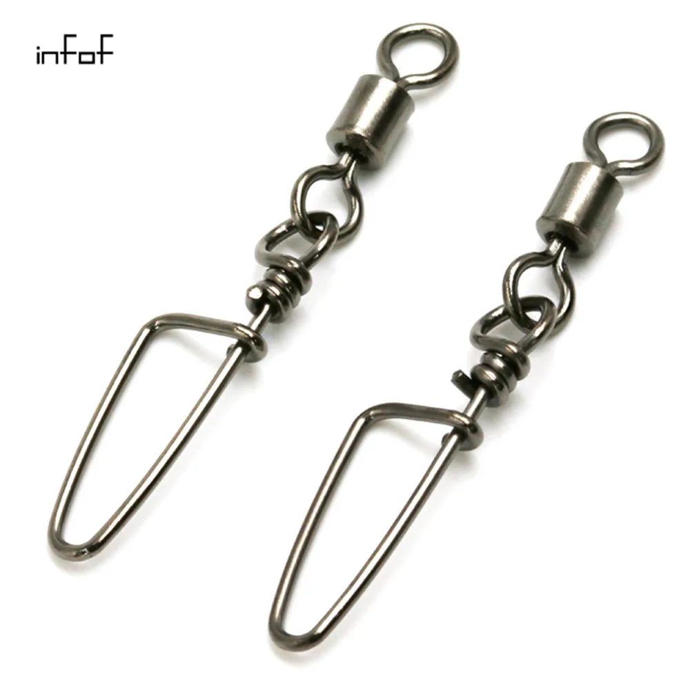 Lot De 50 à 100 Clips De Changement Rapide (snap) Pour Pêche - Acier Inoxydable