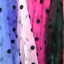 150 см* 100 см Бархатная Сетка из матовой органзы, свадебное украшение, 2 см, плотная сетка в горошек, пряжа, прозрачное вечернее платье, ткань "сделай сам"