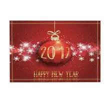 Рождественский Декор на красном фоне коврик для ванной Противоскользящий коврик для пола входная дверь коврик