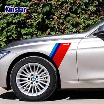 

2pcs M peroformance APR car accessories car fender sticker for BMW E36 E46 E60 E70 E40 E90 F30 F10 F20 Audi TT A3 A4 A5 A6 A7