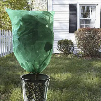

4 Size Plant Protection Bags Winter Covers Plants Garden Tool Plant Cover Bag Polyester Fabrics Anti-Insect Organic Net Frost