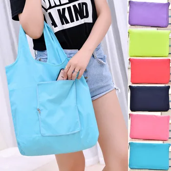

500pcs/lot Eco Shopping Bag Reusable Cloth Fabric Grocery Packing Recyclable Hight Simple Design Healthy Tote Handbag