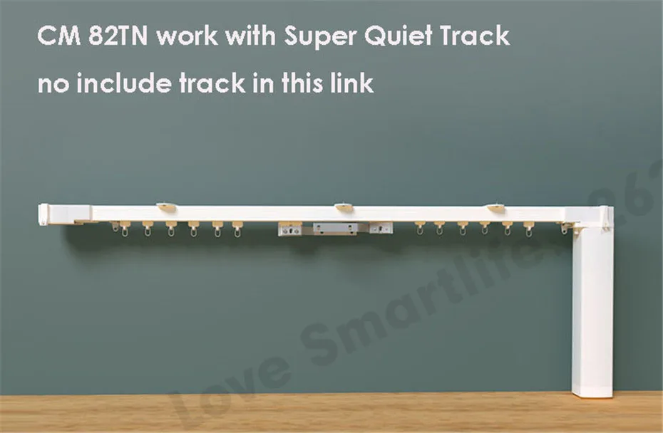 Eruiklink CM82TN Smart wifi Remote Curtain Motor,Mi-Home App RF433 control+Voice Control via Xiaomi Ai Speaker,work with xiaomi Mijia device,no need xiaomi gateway -2