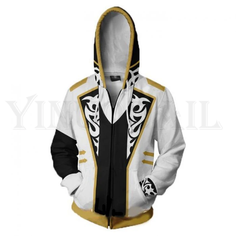 

Anime Tekken 7 Sweatshirt Men and Women Zipper Hoodies Asuka Claudio 3d Print Hooded Jacket for Boys Costume Harajuku Streetwear