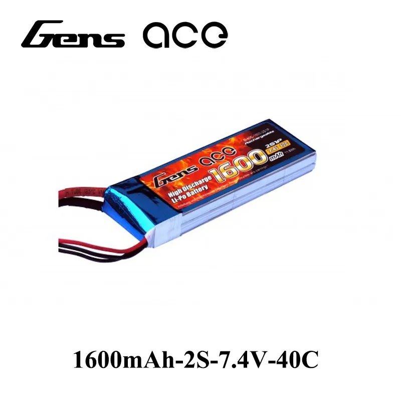 Gens ace 2S 7.4V 1600mAh 40C Lipo Gens ace 2S 7.4V 1600mAh 40C Lipo