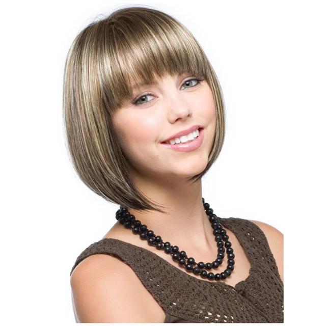 Korotkij Korichnevyj Bob Pariki Mix Rusyj Volos Dlya Zhenshin Nahalnyj Elfa Vyrezat Parik Kashtanovye Sloistyh Volos Naturalnyj Parik Korotkij Bob Pryamye Volosy Parik Aliekspress