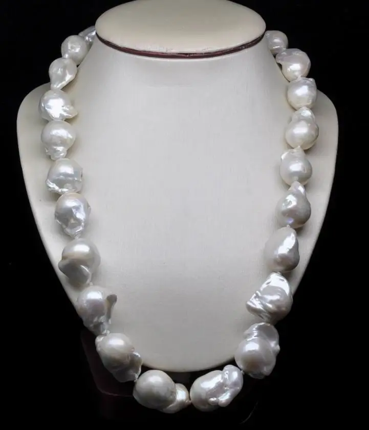 

Miss charm Jew.90 Huge Size 18-23MM Natural Shape Pearl Necklace