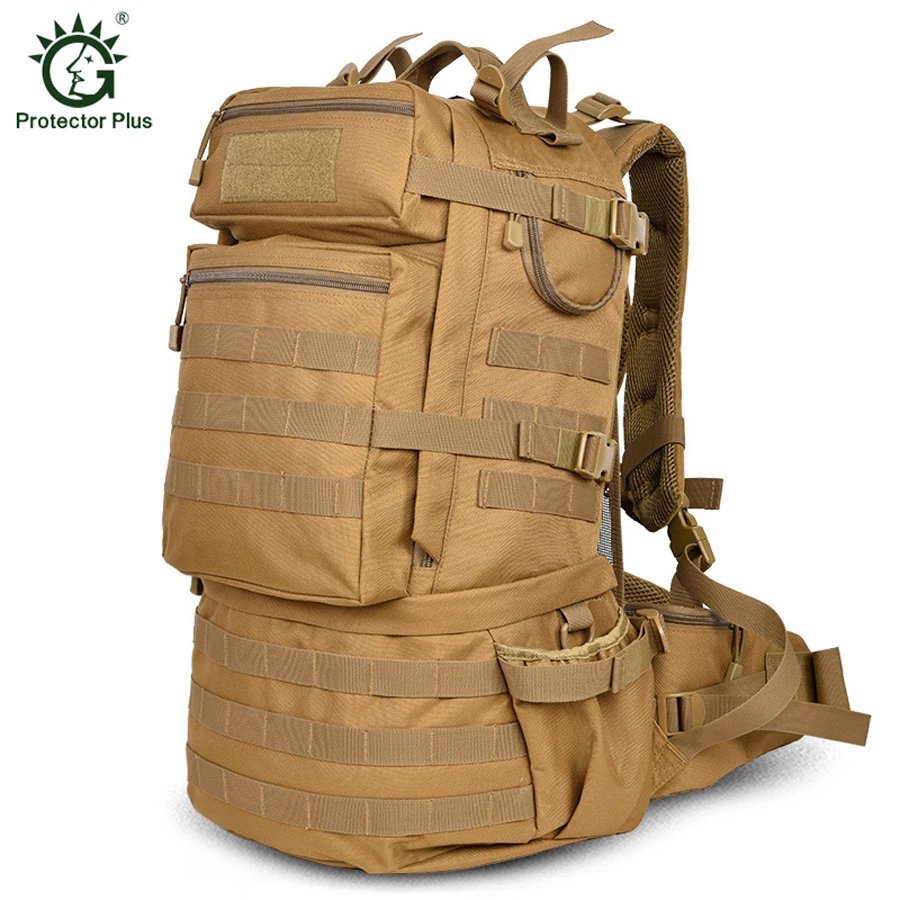 Men Tactical Backpack 50L Men Outdoor Trekking Hiking Travel Backpack Molle USA Army Backpack