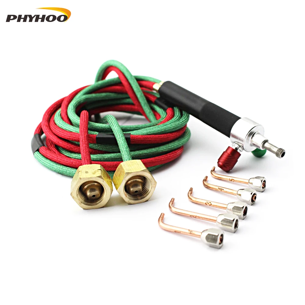 Baratos Goldsmith poco soplete de propano Mini Kit de Gas de la antorcha de soldadura de equipo de oxígeno antorcha de fabricación de la joyería Herramienta 1 Unidades con 5 consejos