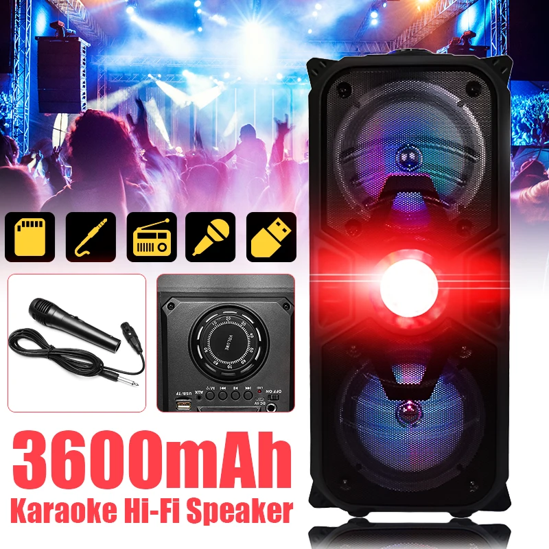 

Portable Wireless Bluetooth Speaker Loudspeaker Sound Music Outdoor Bluetooth VersionV2.1 Speaker With Microphone Remote Control