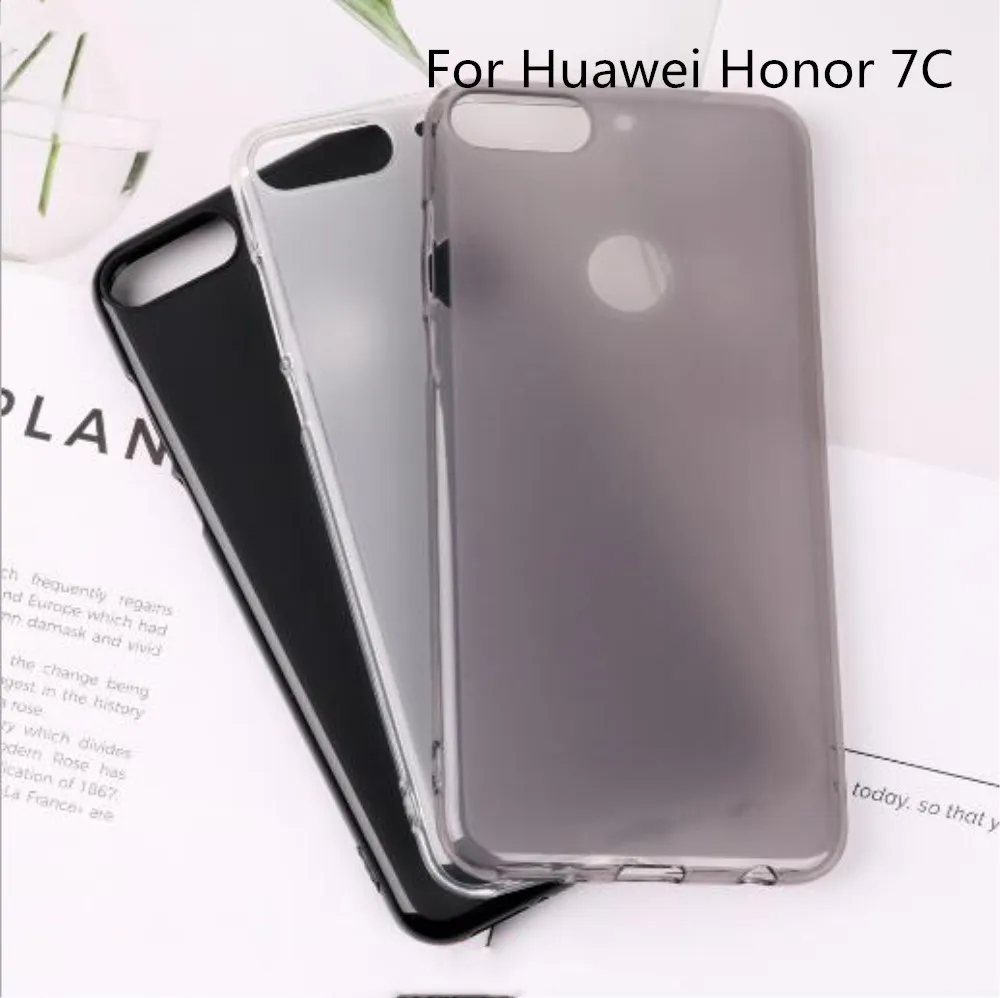 Капа Copue для Huawei Honor 7C случае Haft Матовая кремния Мягкая обложка мобильный телефон