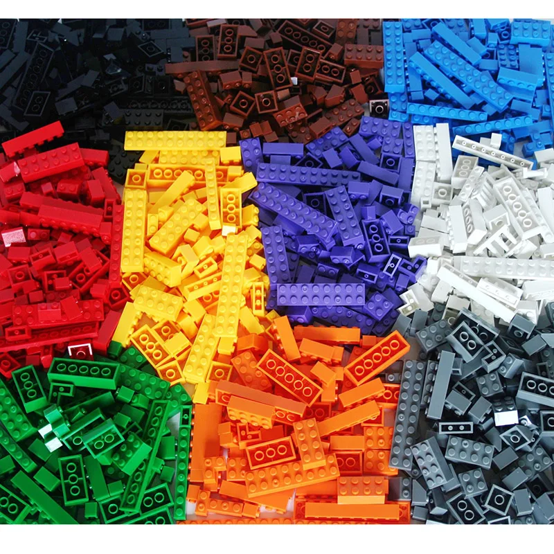 1200 Pcs Building Blocks DIY Legoings City Creative Bricks Set Toy Model Educational Bulk Toys for Children Birthday Gift J03201