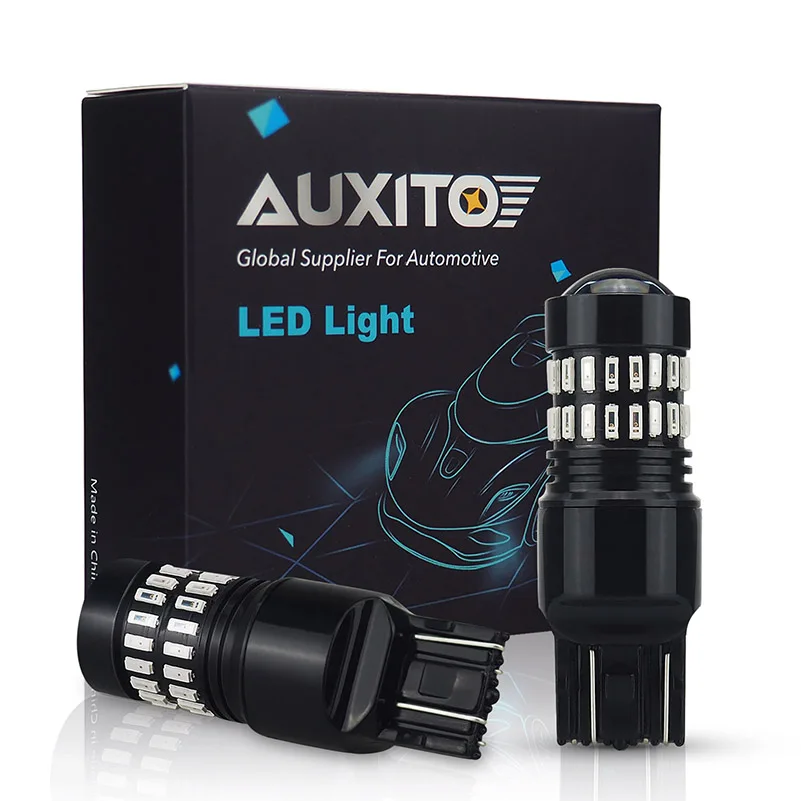 2x W21/5 Вт 7443 светодиодный T20 12 SMD 5730 Автомобильный сигнальная Поворотная лампа стоп