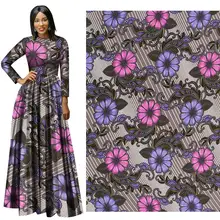 Me-dusa новая Цветочная африканская восковая Штамповка из хлопка Hollandais воск платье своими руками костюм Ткань 6 ярдов/шт Высокое качество