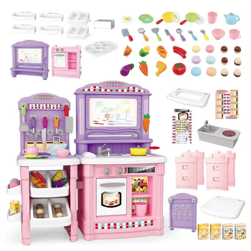70 шт. детские пластиковые игрушки для кухни|children kitchen|toy cakechildren kitchen toys |