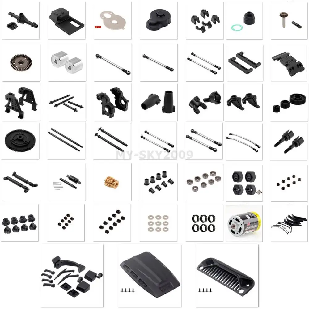 

Parts Number R86006 -- R86082 For 1/10th RC Crawler RGT Rock Cruiser EX86100 Spare parts