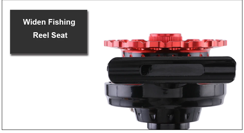 GLUREE Fishing Rafts Saltwater Fly Fishing Reel Metal Line Cup 6+1BB 2.61 RedBlack LeftRight Hand Bait Casting Ice Front Wheel (15)