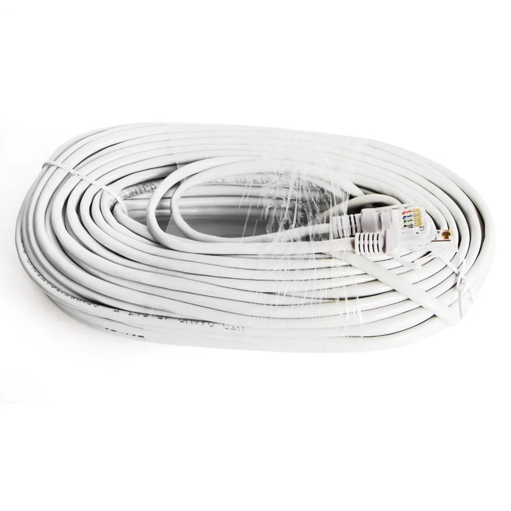 Серый кабель Ethernet CAT5/20m/30m/50m RJ45 сетевой CCTV Lan для NVR систем ip камер|cable rj45|cable forcable