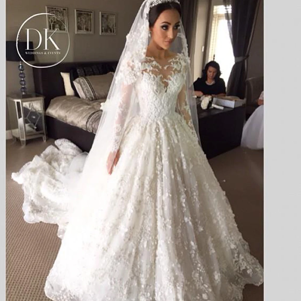 Expensive Wedding Dresses 2017 Real Pictures Vintage Bridal Gowns Expensive Wedding Dresses 2017 Real Pictures Vintage Bridal Gowns With Long Sleeves Zipper Back Fl Lace Liques Custom In From