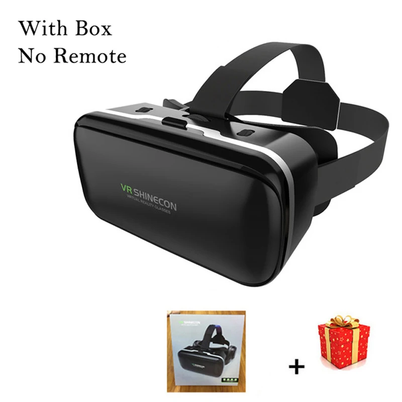 VR Shinecon 6.0 קסדה מציאות מדומה משקפיים 3 ד 3d משקפי אוזניות קסדת עבור iPhone אנדרואיד Smartphone חכם Viar עדשה