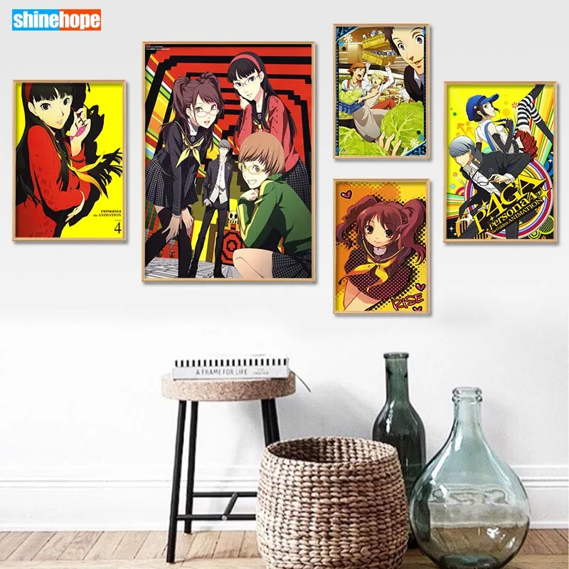 

Canvas Poster Custom persona 4 Canvas Painting Poster Home Decor Cloth Fabric Wall Art Poster