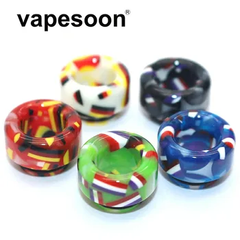

10pcs Newest 810 epoxy resin driptips cigarette electrinic accessory for ijust 3 atomizer reload x rda 810 flag drip tip
