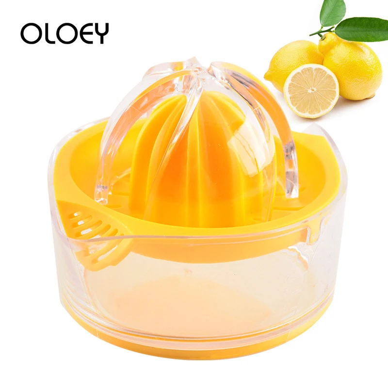 

OLOEY Manual Juicer Orange Lemon Juice Maker Portable Multi-Function Household Mini Fruits Squeezer Scale Cup Home Kitchen Tools