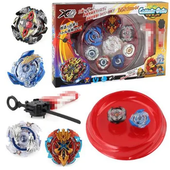 

4pcs/set Beyblade arena stadium Metal Fusion 4D Battle Metal Top Fury Masters launcher grip children christmas toy