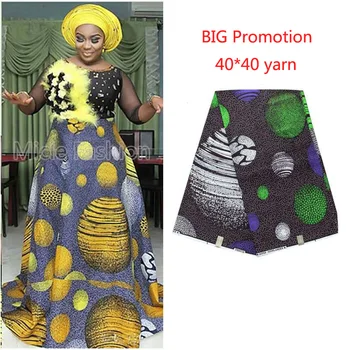 

BIG promotion 40*40yarn fashion african nigerian 100% cotton ankara wax fabric,high quality african fabric for women dress