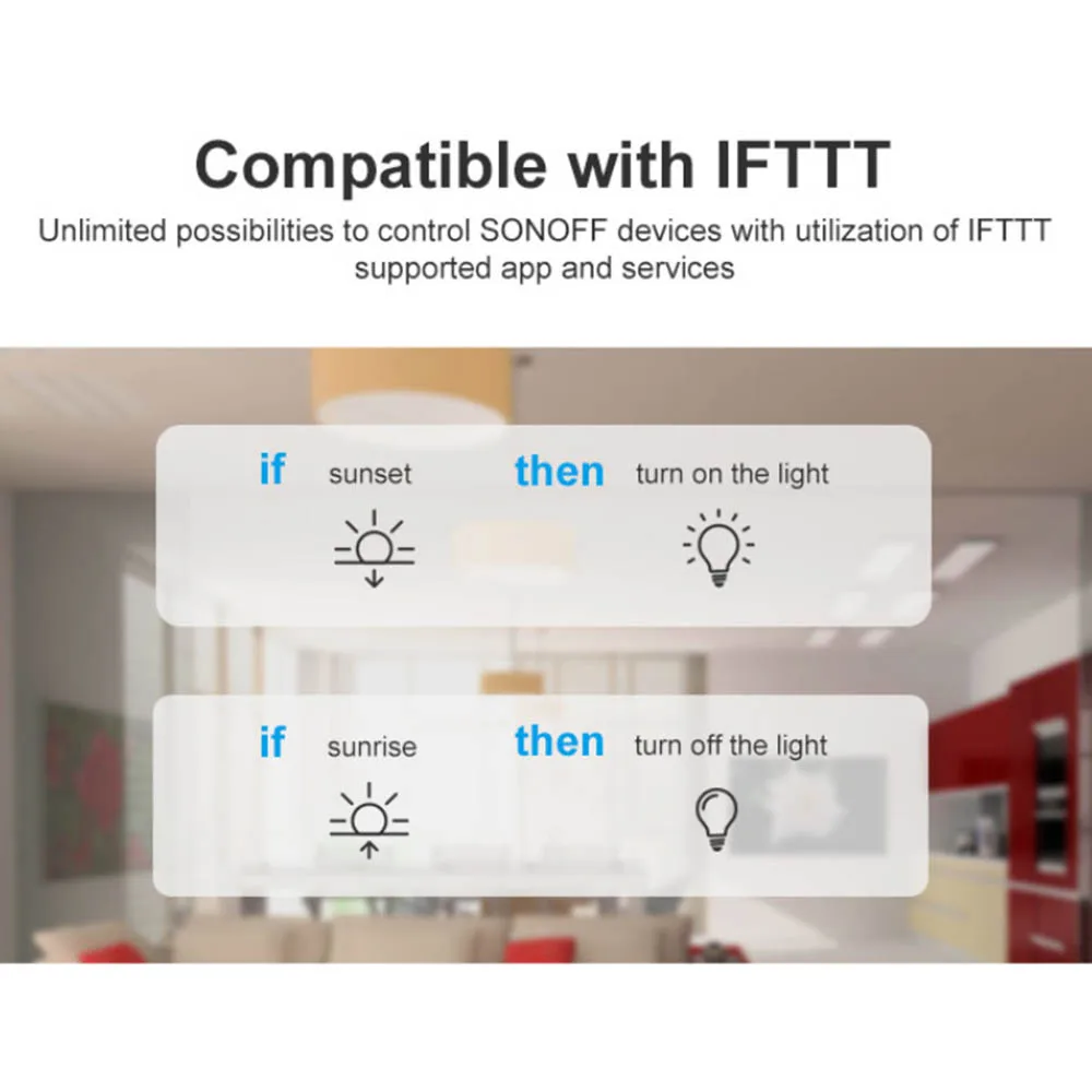 SONOFF 433 RF R3 Смарт вкл/выкл WiFi переключатель, Поддержка app/433 RF/LAN/голосовой пульт дистанционного управления DIY режим работает с Alexa Google Home