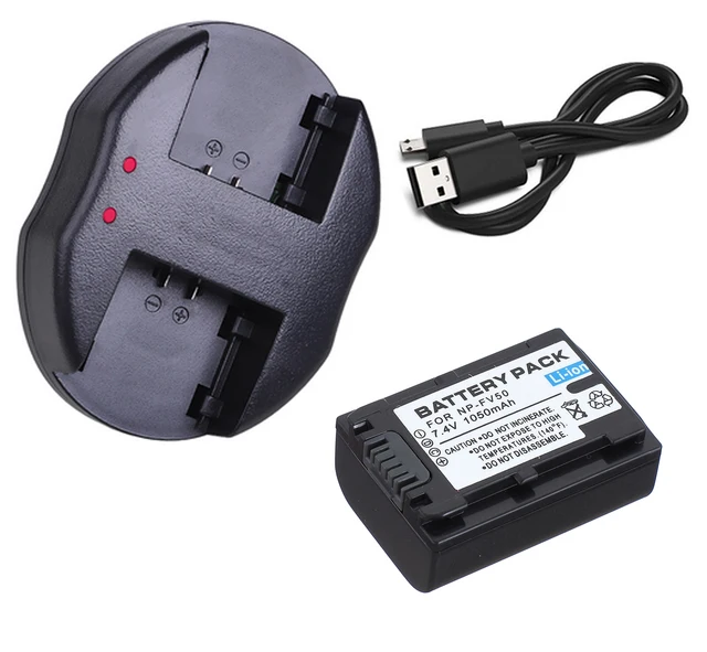 HDR-CX260VE HDR-CX290E Handycam Camcorder HDR-CX270VE HDR-CX280E Dual Battery USB Charger for Sony HDR-CX250E