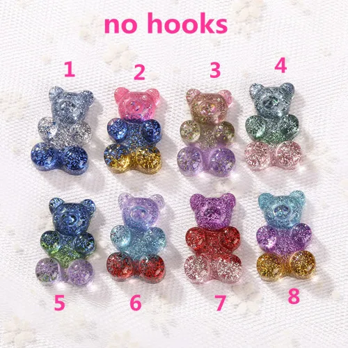 20*30mm 10pcs gummy bear flatback Resin Cabochons Scrapbook Craft Embellishments  Headwear accessories no hooks