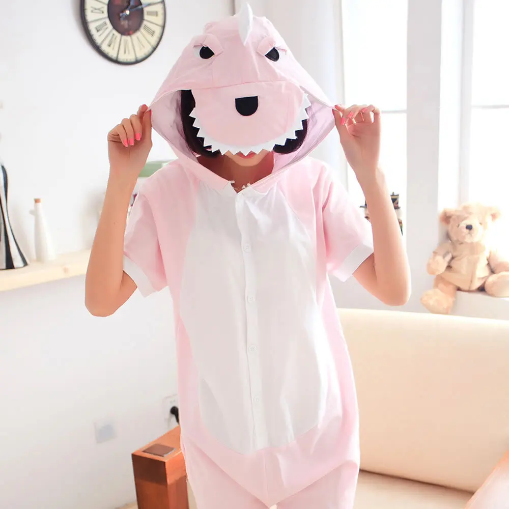 Кигуруми Onesie унисекс для взрослых женщин Динозавр зеленый пижамы костюм