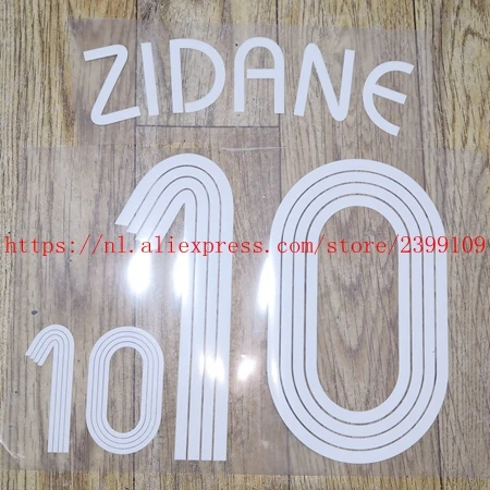 2006 Франция Зидан#10 именной патч-значок - Цвет: Антикварная медь