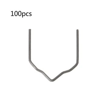 

100 Pcs Pre-cut Hot Flat Staples V-Shape Plastic Stapler Repair Kit Welder Tool