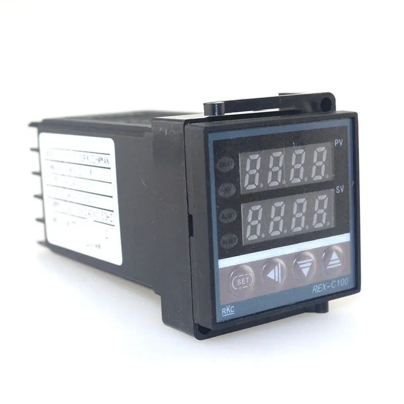 PID двойной цифровой термостат Температура контроллер 220V 10A AC REX-C 100 K регулятор температуры с термопарным полупроводниковое реле программируемый Мощность