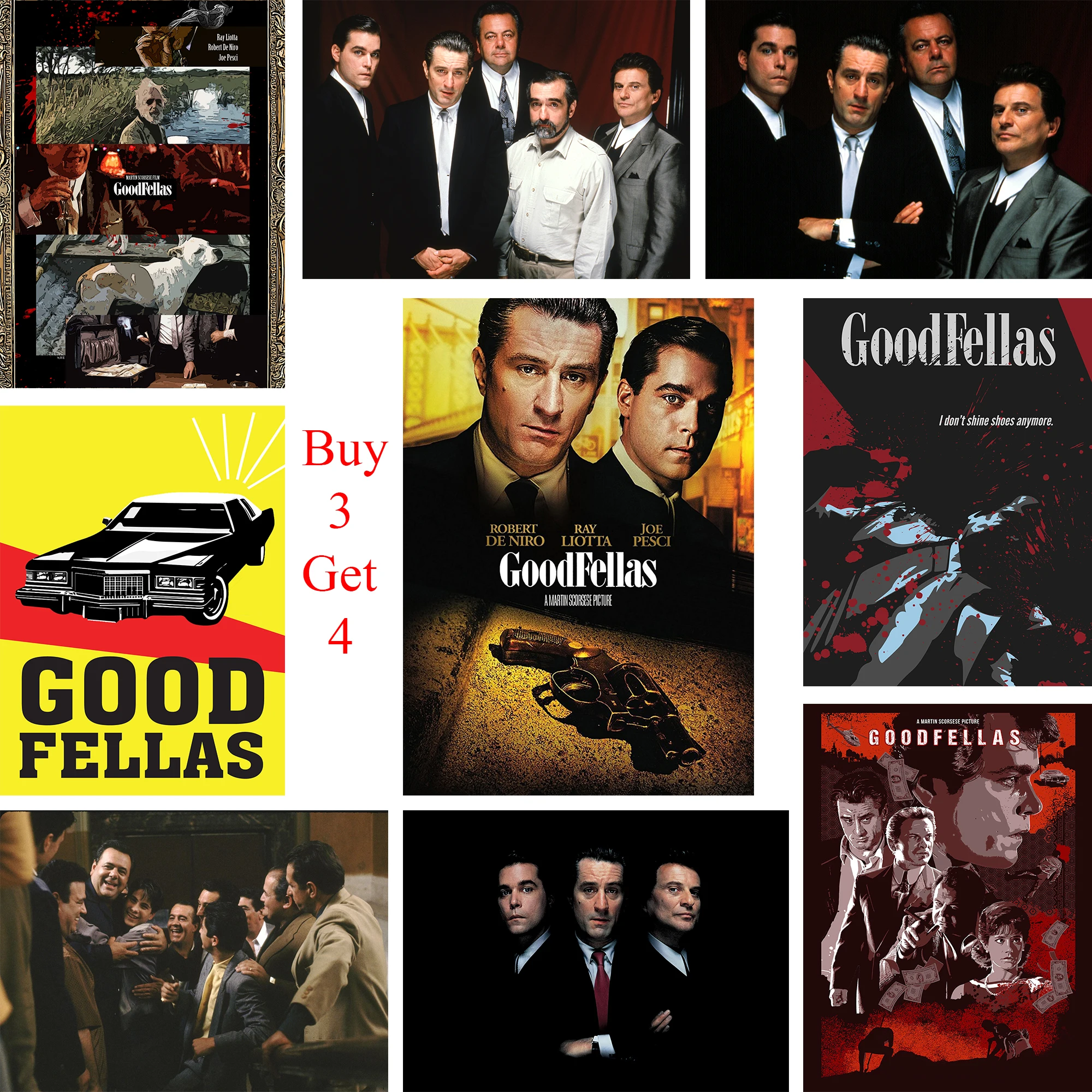 Goodfellas плакаты кино-стикеры Настенные с белым покрытием бумага принты четкое