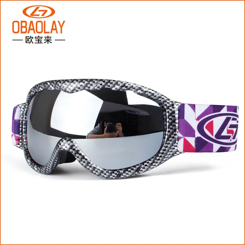 Детские Двойные лыжные очки с линзами, зимние спортивные сноубордические очки с защитой от ультрафиолетовых лучей, маска для катания на снегод