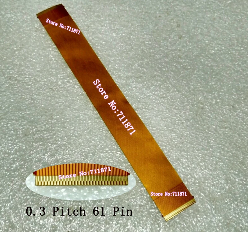Кабель FPC FFC с золотым покрытием гибкий кабель для печатной платы 150 мм 61Pin 0 3