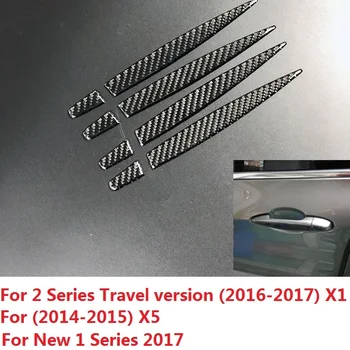 

4pcs Carbon Fiber Car Exterior Door Handle Protection Sticker for BMW X1 2016 2017 X5 2014 2015 2016 2017 Series 1 2017 Styling