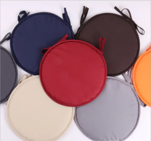 

Limit 100 New Brief Solid Indoor Dining Garden Patio Home Office Kitchen Round Chair Seat Pads Cushion with Four Ties