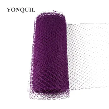 

Purple or 26 colors 10"25 cm birdcage veils DIY hair accessories mesh make bridal veils fascinator hat material 10yard/lot