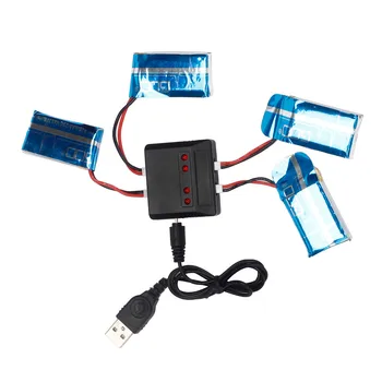 

3.7V 720mAh 25C battery + 4-port Charger for Syma X5C X5A X5 Quadcopter Helicopter Accessories Replacement Drop Shipping