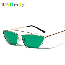 Ralferty 2018 gafas de sol verdes clásicas, gafas de sol de Metal con ojo de gato para mujer, gafas de sol transparentes con nubes UV400, gafas de sol W813042