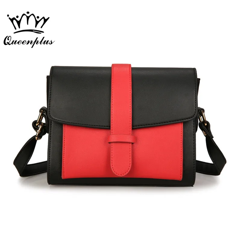 

Original design female package hit color wide shoulder strap small square fashion trendy shoulder Messenger bag