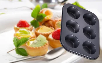 

Kitchen High Quality Metal Non-Stick Tart Cake Mold Muffin Cup Baking Bakeware Large Pan Tools