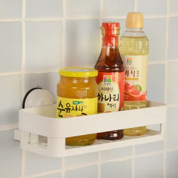 

Dehub Suction Cup Kitchen Storage Box Organizer Toilet Bathroom Storage Rack Toilet Makeup Tools Storage Wall Shelf