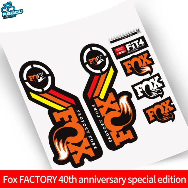 

FOX FACTORY 40year Bike Frame Forks Stickers Fork Cover MTB Front Fork Decals Road Carbon Fork Sticker