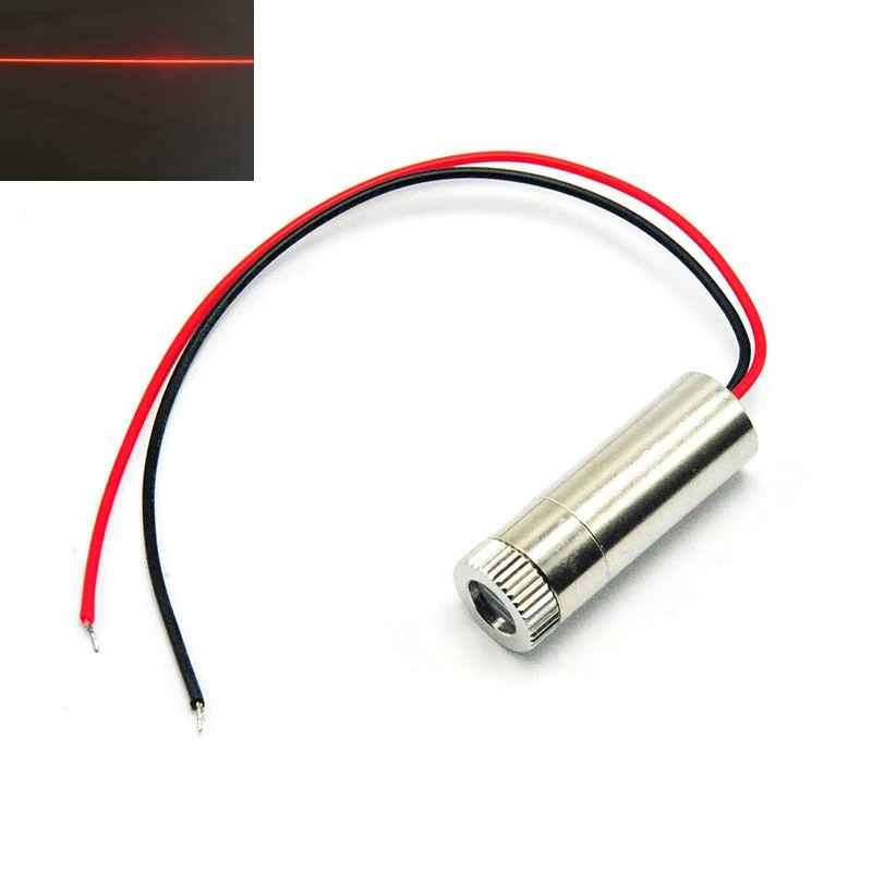 

Line Beam Red Laser Lights 650nm 30mw Focusable DIY Head Module 12mm*30mm Positioning