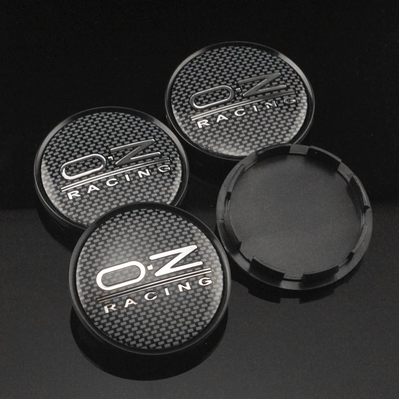 4 COPRIMOZZI CAPS CERCHI IN LEGA OZ ULTRALEGGERA M595 63mm NUOVO ORIGINALE